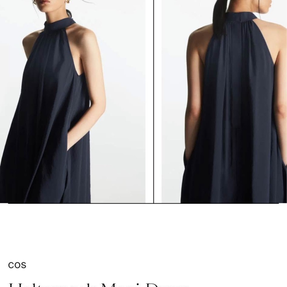 COS Women's Elegant Navy Dress